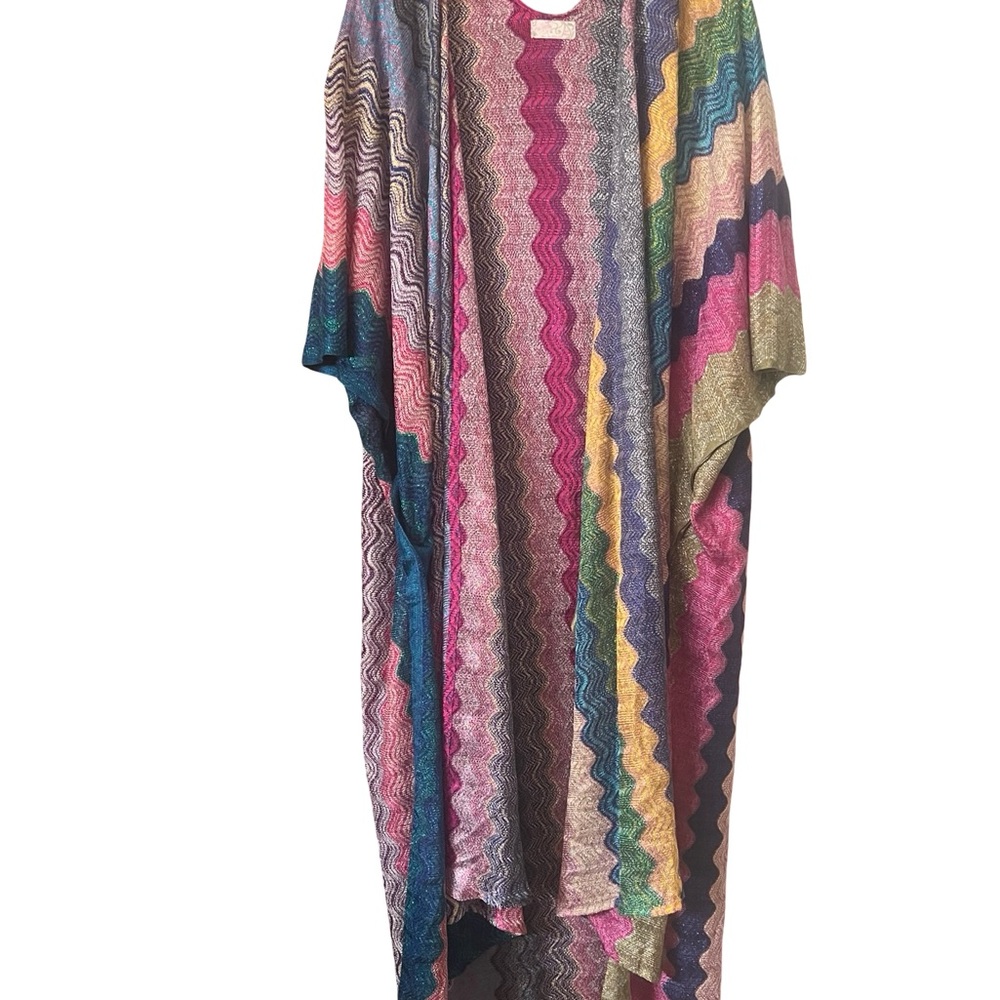 Free People Colorful Knit Shawl - Picture 15 of 16